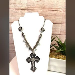 Beautiful Handmade Cross Layered Necklace